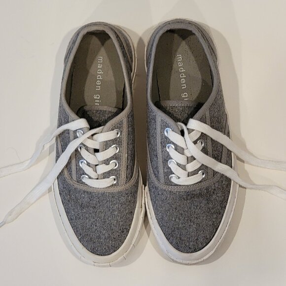 Madden Girl Grey Sneakers Winnona - size 7 - Picture 5 of 11